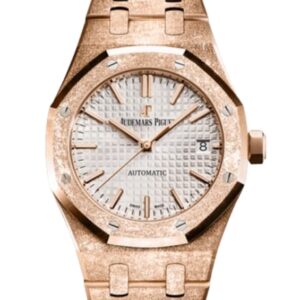 오데마피게 로얄오크 Frosted Selfwinding 37mm 15454OR.GG.1259OR.01 Full Frosted Rose Gold Dial, Silver White Dial[APS]