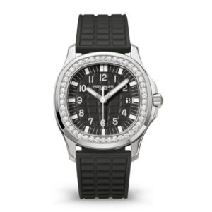 파텍필립 아쿠아넛 35.6mm 5068 Diamond Bezel Black Rubber Strap Black Dial[PPF]
