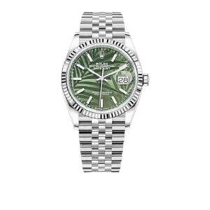 롤렉스 데이저스트 36mm 126234-0047 Full 904L Olive Green Palm Motif Dial Jubilee[CLEAN]