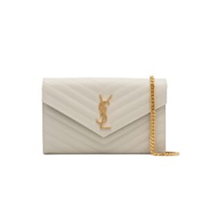 [프리미엄/해외배송]생로랑 카산드라 WOC 체인 백(블랑 빈티지/금장)