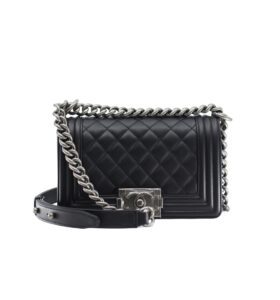 [탑티어/해외배송]샤넬 *정품가죽* 보이 스몰 플랩 백(블랙/은장/램스킨)