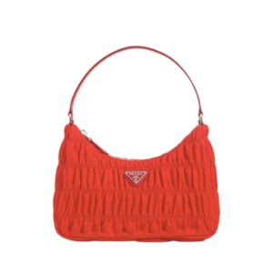 [프리미엄/해외배송]프라다 고프레 사피아노 트리밍 나일론 미니백(레드)