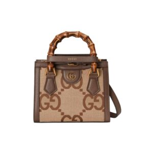 [프리미엄/해외배송]구찌 다이애나 뱀부 미니 토트백(GG점보/브라운)