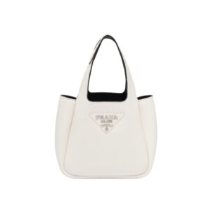 [프리미엄/해외배송]프라다 리버스 레더 핸드백(화이트)