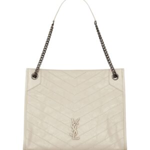 [프리미엄/해외배송]생로랑 빈티지 니키 쇼핑백(블랑 빈티지)