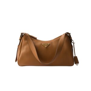 [프리미엄/해외배송]프라다 에메 레더 미디엄 숄더백(캐러멜)