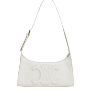 [프리미엄/해외배송]셀린느 퀴르 트리오페 호보 숄더백(화이트)