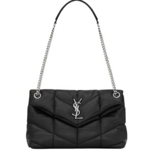 [프리미엄/해외배송]생로랑 푸퍼 스몰(블랙/은장)