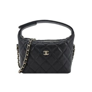 [프리미엄/해외배송]샤넬 호보 숄더백(블랙/금장/캐비어)