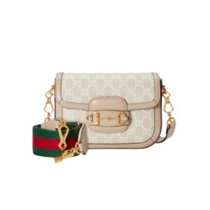 [프리미엄/해외배송]구찌 홀스빗 1955 미니 숄더백(GG수프림/화이트 베이지)