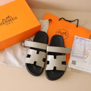 [국내배송]에르메스 시프레 슬리퍼 베이지 글레이즈 그라시에 앱송