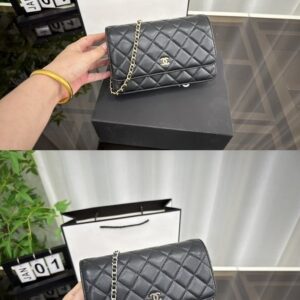 [국내배송]샤넬 클래식 램스킨 woc 백