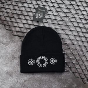 [국내배송]크롬하츠 트리플 크로스 자수 울캐시 비니