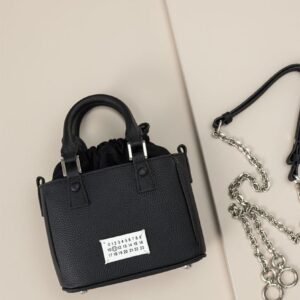 [국내배송]메종마르지엘라 5AC 탑 핸들 레더 미니 토트백