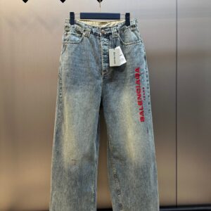 [국내배송]발렌시아가 레터링 와이드 팬츠