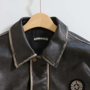 [국내배송]크롬하츠 [ CHROME ] 말발굽 로고 레더 자켓