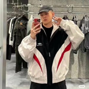 [국내배송]발렌시아가 배색 바람막이 자켓