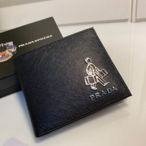 [국내배송]프라다 사피아노 벨보이 반지갑