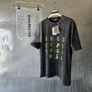 [국내배송]발렌시아가 피그먼트 워싱 티셔츠