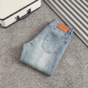 [국내배송]구찌 2025SS 포켓 엠보로고 스판데님진