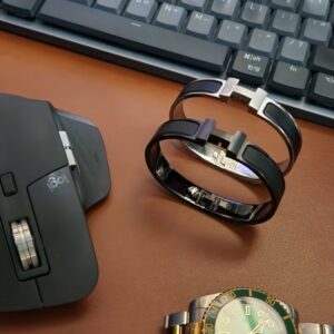 [국내배송]에르메스 클릭아슈 올블랙 무광 팔찌