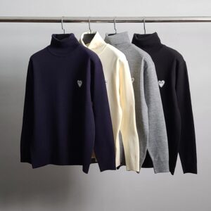 [국내배송]꼼데가르송 화이트와펜 터틀넥 니트