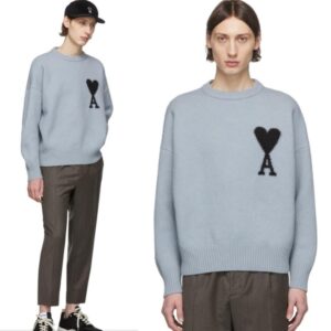 [국내배송]아미 파리스 인타르시아 니트(하늘색)