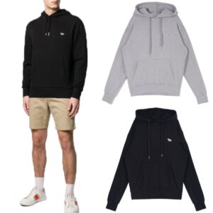 [국내배송]메종키츠네 트리플 컬러 폭스패치후드 2color