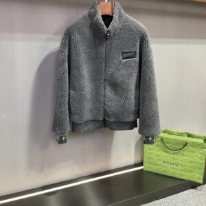 [국내배송]루이비통 LV 레더패치 플리스 블루종 점퍼