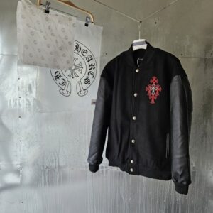 [국내배송]크롬하츠 레더 바시티 자켓