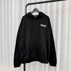 [국내배송]발렌시아가 폴리티컬 캠페인 자수 로고 후디