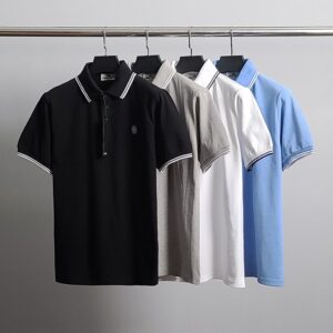 [국내배송]스톤아일랜드 사각패치 라인 PK 반팔 카라티