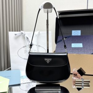 [국내배송]프라다 클레오 브러시드 레더 숄더백 1BD311