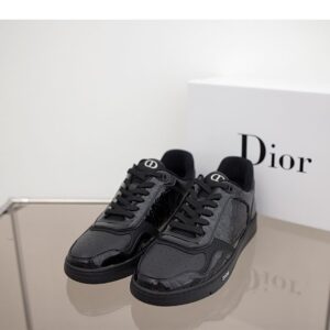 [국내배송]디올 오블리크 로우탑 스니커즈 블랙 페이던트