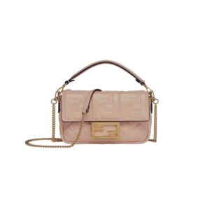 [프리미엄/해외배송]펜디 바게트 백 미니 FF(핑크 베이지)